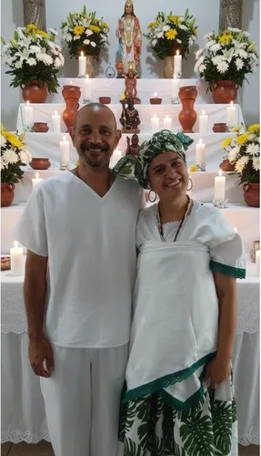 Fundadores da Legbara Artigos Religiosos no Altar Sagrado